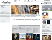 Tablet Screenshot of boutique.maisondelaharpe.org